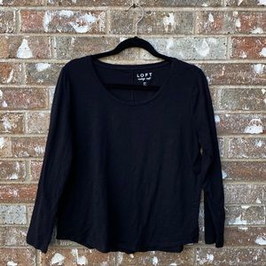 Vintage Style Tee, Long Sleeved black